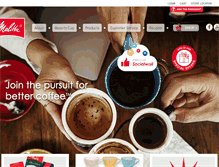 Tablet Screenshot of melitta.com